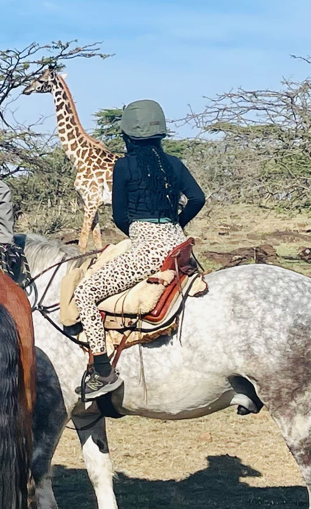 Horse ride along side wildlfie in Kenya